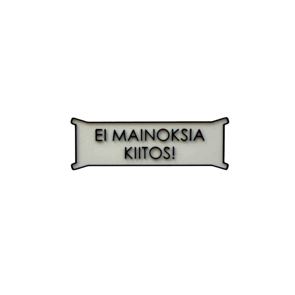 Ei mainoksia kiitos! - kyltti - Lahja ja Sisustus Juuttisäkki